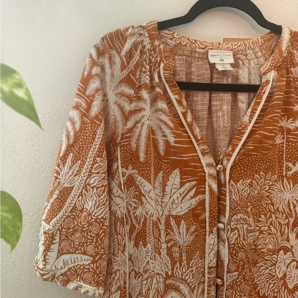 H&M Women’s Tropical Dress sz. S - Picture 4 of 8